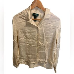 Ralph Lauren 100% Silk Blouse Size 10